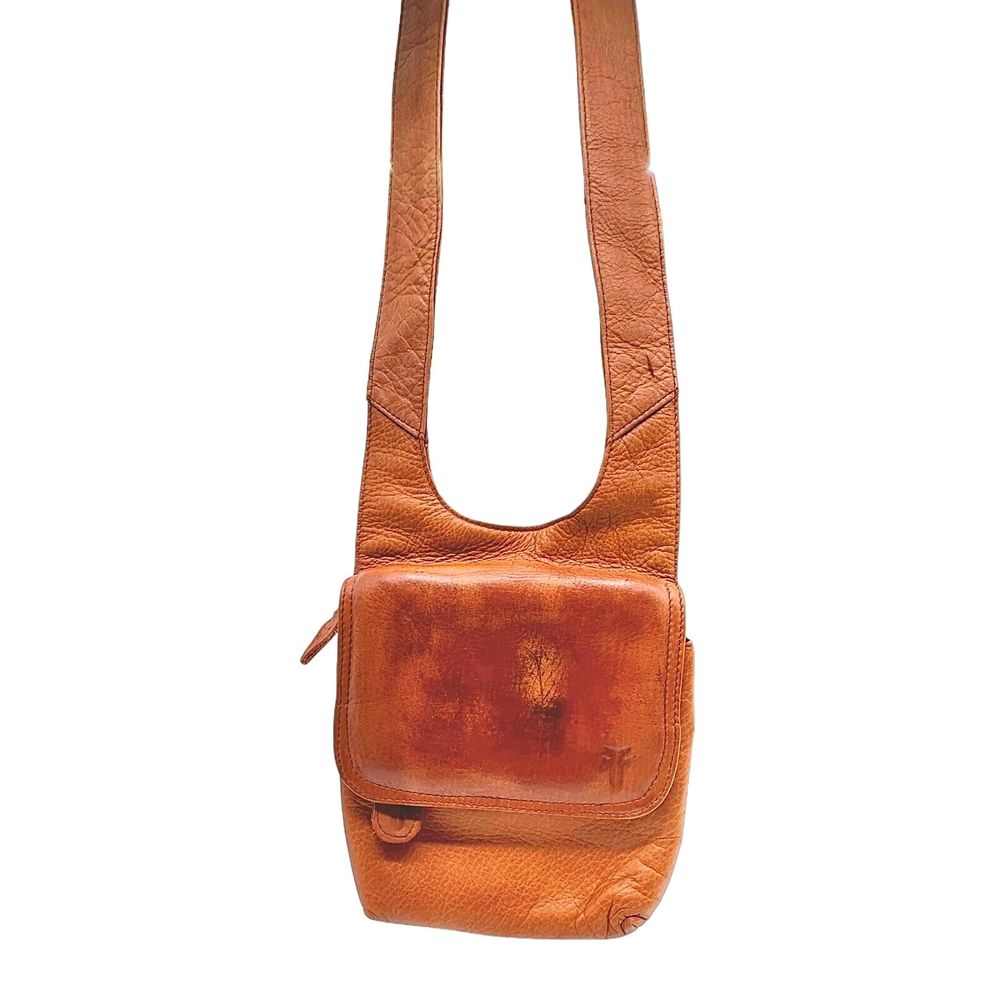 Vintage Frye Leather Crossbody Travel Bag